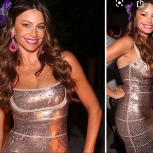 Herve Leger sequin dress size XXS
